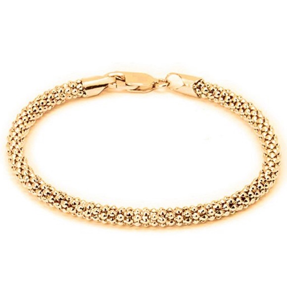 🌷🌷18k Gold Plated Sterling Popcorn Bracelet🌷🌷 - Picture 2 of 5